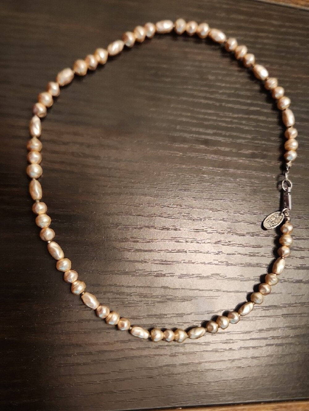Miriam Haskell Champagne Costume Pearl Choker - Picture 6 of 6